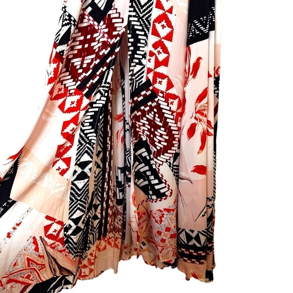 Anthropologie Abel The Label Charolette Maxi Dress- Abstract Print Halter Maxi - Picture 10 of 14